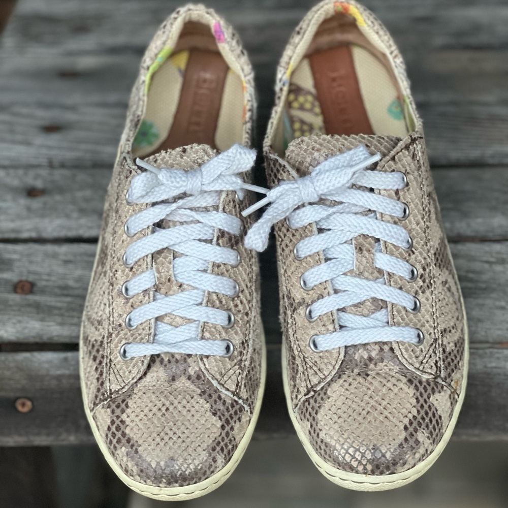 BORN Leather snake print sneakers|6.5 - Picture 2 of 7